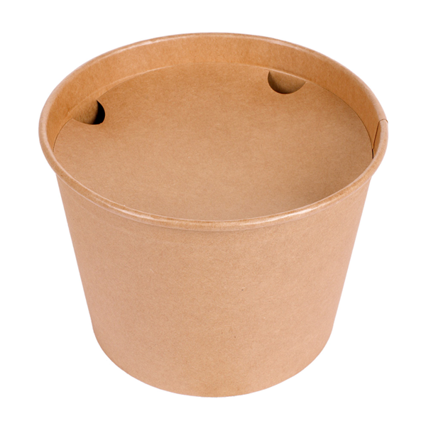 Garcia de pou CUBOS POLLO + TAPAS 2550 ML 337 + 18PE G/M2 Ø 18 9/14 7x14 9 CM NATURAL KRAFT (300 UNID.)
