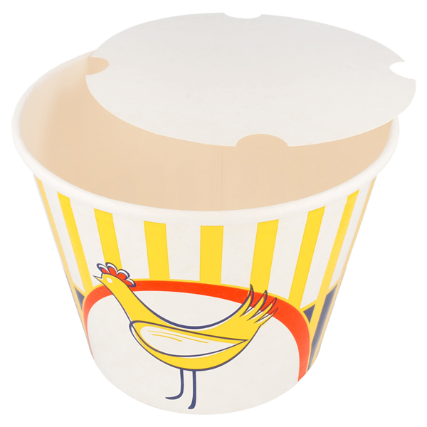 Garcia De Pou CUBOS POLLO + TAPAS 4500 ML 15PE + 380 + 18PE G/M2 Ø 21 6/16x16 8 CM BLANCO CARTÓN (120 UNID.)
