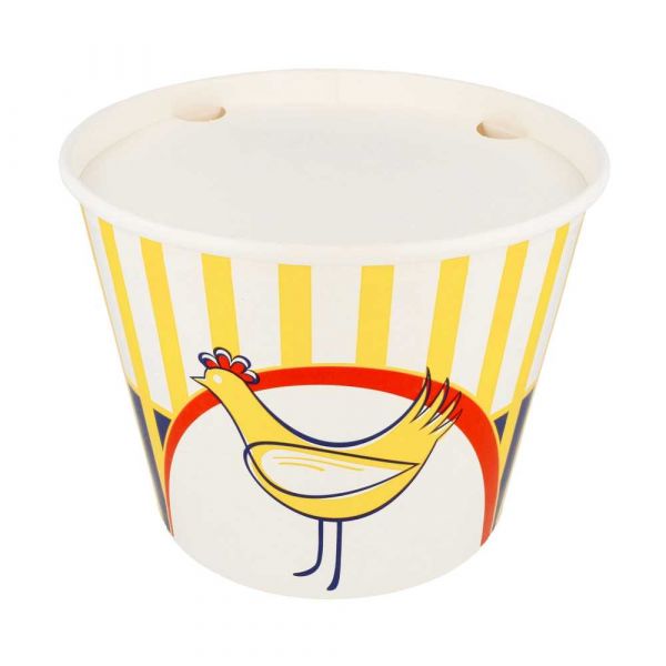 Garcia de pou CUBOS POLLO + TAPAS 4500 ML 15PE + 380 + 18PE G/M2 Ø 21 6/16x16 8 CM BLANCO CARTÓN (120 UNID.)