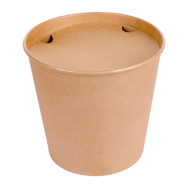 Garcia de pou CUBOS POLLO + TAPAS 5100 ML 337 + 18PE G/M2 Ø 22/16 3x20 9 CM NATURAL KRAFT (120 UNID.)