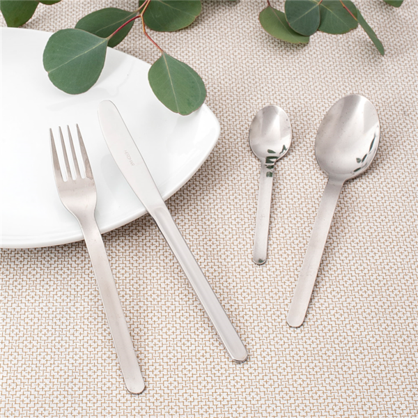 Garcia De Pou CUCHARAS DE MESA 'LÍNEA' 18 8 CM PLATEADO ACERO (12 UNID.)