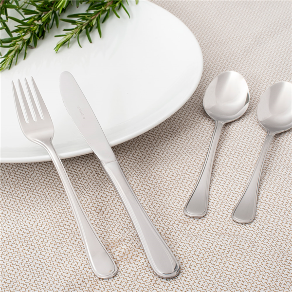 Garcia De Pou CUCHARAS DE MESA 'MARLENE' 19 5 CM PLATEADO ACERO (12 UNID.)