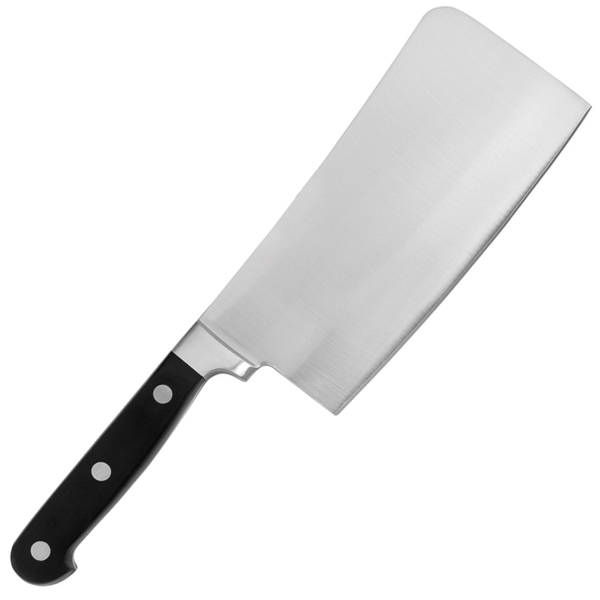 Garcia de pou CUCHILLO CARNICERO MANGO ABS 17 CM PLATEADO INOX (1 UNID.)
