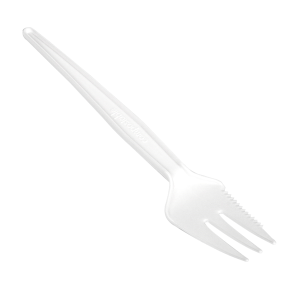 Garcia De Pou CUCHILLO / TENEDOR 13 CM BLANCO CPLA (1000 UNID.)