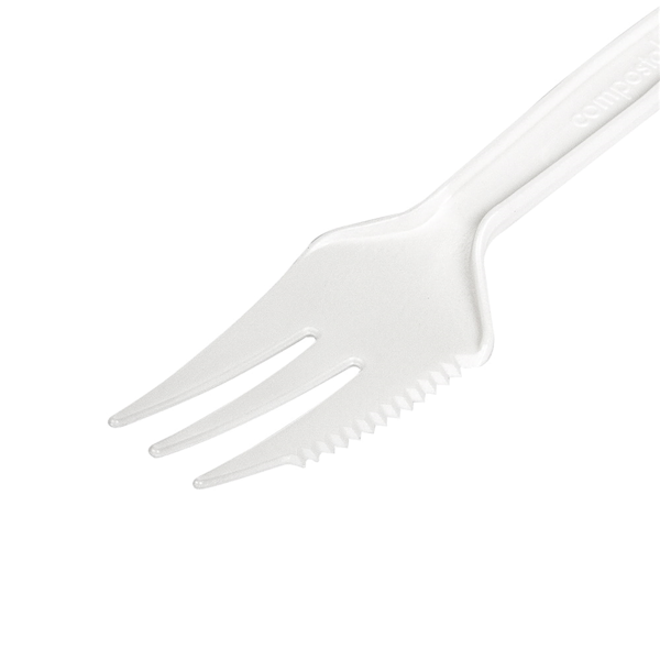 Garcia De Pou CUCHILLO / TENEDOR 13 CM BLANCO CPLA (1000 UNID.)