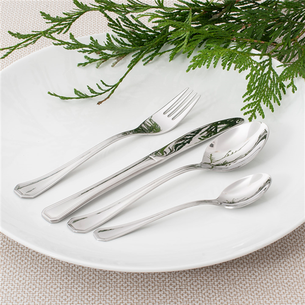 Garcia De Pou CUCHILLOS DE POSTRE 'CORAL' 17 8 CM PLATEADO ACERO (12 UNID.)