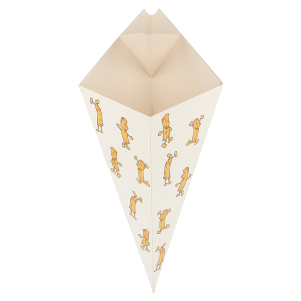 Garcia De Pou CUCURUCHOS CON PESTAÑA 'THEPACK CHIPS' 250 G 230 G/M2 16 5x27 CM BLANCO CARTÓN ONDULADO NANO-MICRO (1200 UNID.)