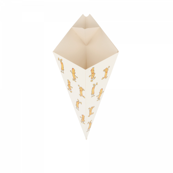 Garcia de pou CUCURUCHOS CON PESTAÑA 'THEPACK CHIPS' 250 G 230 G/M2 16 5x27 CM BLANCO CARTÓN ONDULADO NANO-MICRO (1200 UNID.)