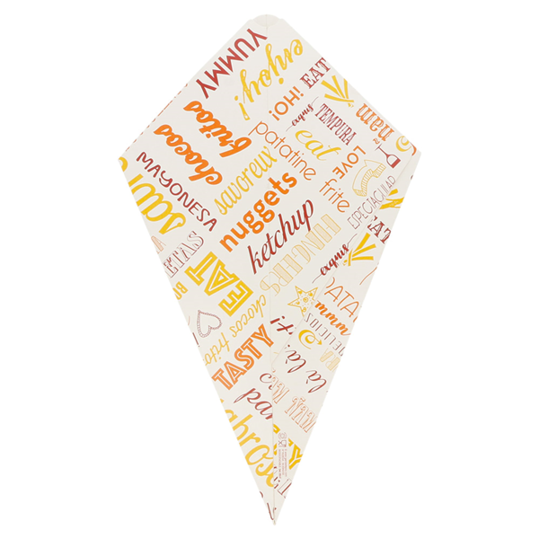 Garcia De Pou CUCURUCHOS CON PESTAÑA 'THEPACK PAROLE' 250 G 230 G/M2 16 5x27 CM BLANCO CARTÓN ONDULADO NANO-MICRO (1200 UNID.)