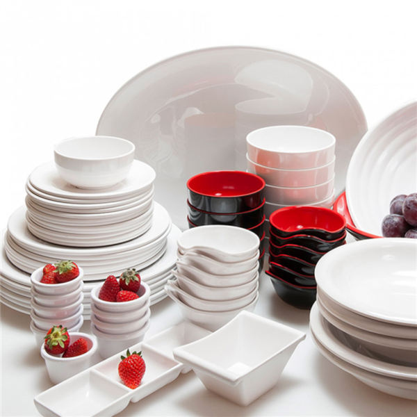 Garcia De Pou CUENCO 3 SALSAS 'ASAMI WARE' 140 Gr. 22x7x2 5 CM BLANCO MELAMINA (12 UNID.)