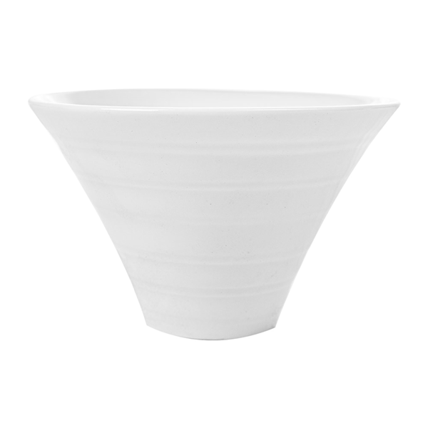 Garcia De Pou CUENCOS CÓNICOS ESTRIADOS 160 ML Ø9 5x6 5 (h) CM BLANCO PORCELANA (6 UNID.)