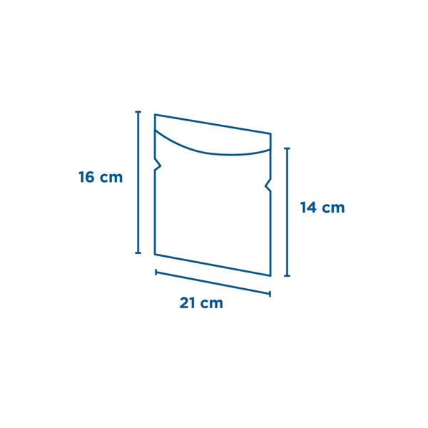 Garcia De Pou DELI PACK AUTOADHESIVA 30 G/M2 + 13 PP 21x16/14 CM BLANCO KRAFT (400 UNID.)