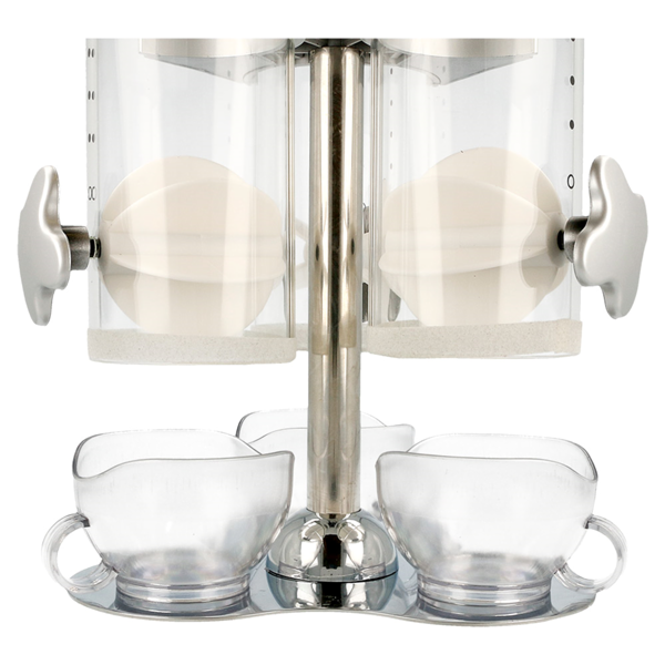 Garcia De Pou DISPENSADOR DE CEREALES TRIPLE 20x20x45 CM TRANSPARENTE ACRÍLICO (1 UNID.)