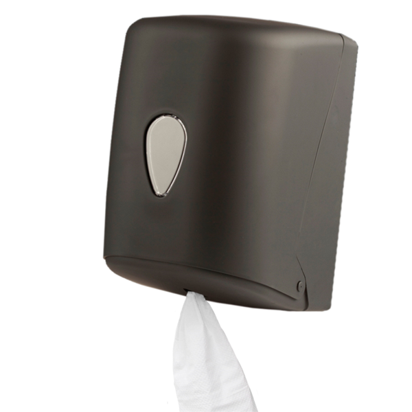 Garcia de pou DISPENSADOR PARA SECAMANOS 'MAXI BARRIL' 24x24x32 5 CM NEGRO ABS (1 UNID.)