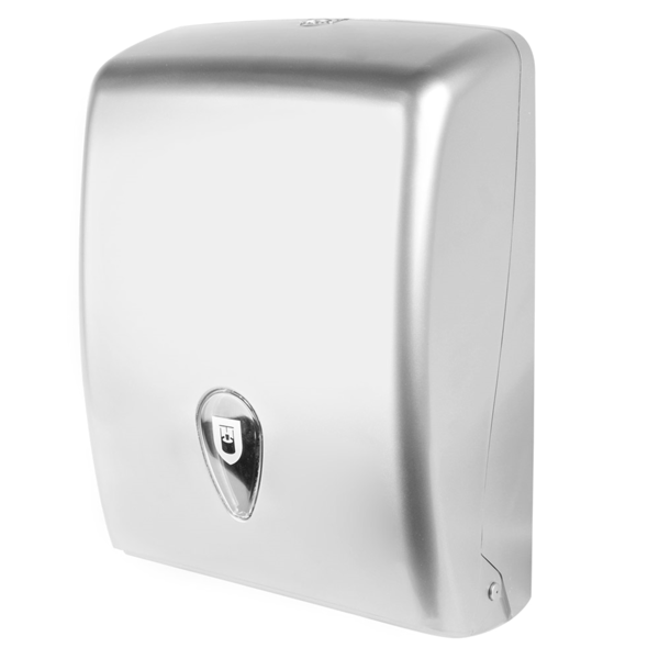 Garcia de pou DISPENSADOR PARA TOALLAS DE MANO 27 7x13x37 CM PLATEADO ABS (1 UNID.)