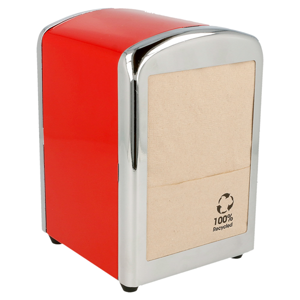 Garcia De Pou DISPENSADOR SERVILLETAS MINI SERVIS 10 5x9 7x14 CM ROJO INOX (12 UNID.)