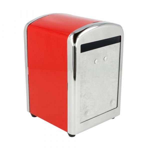 Garcia de pou DISPENSADOR SERVILLETAS MINI SERVIS 10 5x9 7x14 CM ROJO INOX (12 UNID.)