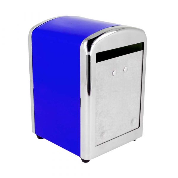 Garcia de pou DISPENSADOR SERVILLETAS MINI SERVIS 10 5x9 7x14 CM AZUL INOX (12 UNID.)