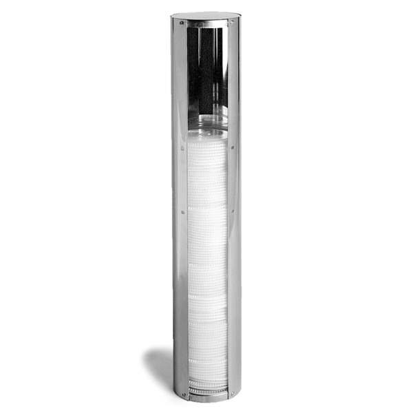 Garcia de pou DISPENSADOR TAPAS HASTA Ø 10 1 CM 11 2x59 CM CROMADO INOX (1 UNID.)