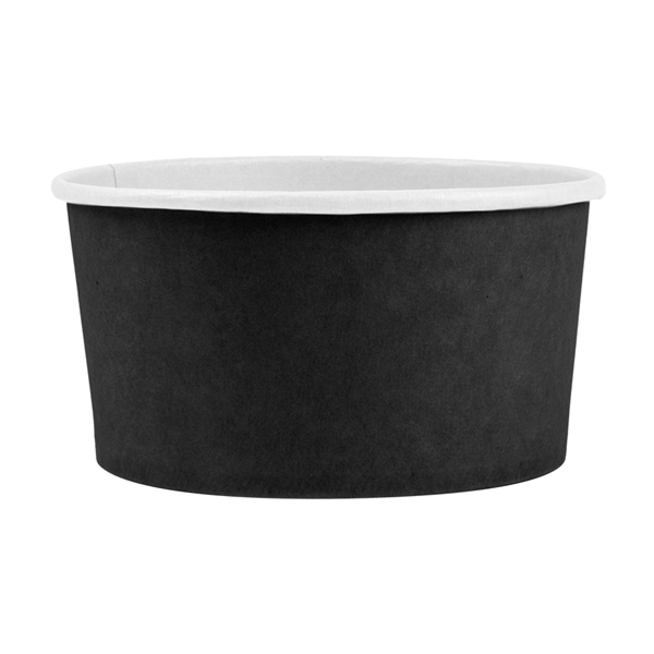 Garcia De Pou ENSALADERAS 1000 ML - 33 3 Oz 300 + 18 PE G/M2 Ø15/12 8x6 CM NEGRO CARTÓN (300 UNID.)