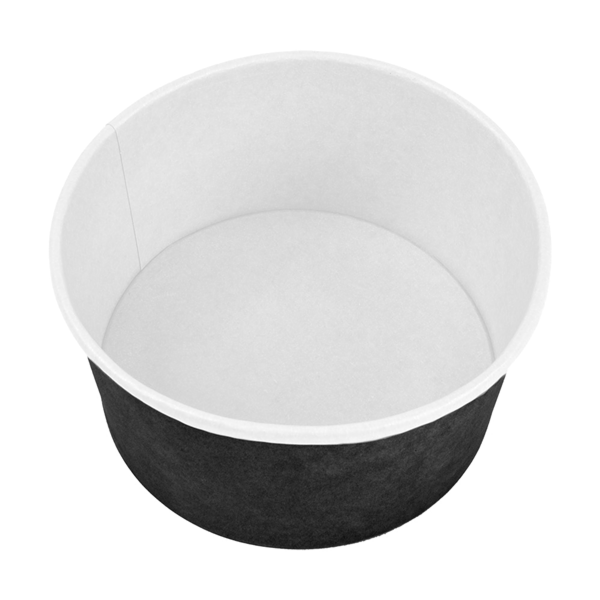 Garcia De Pou ENSALADERAS 1000 ML - 33 3 Oz 300 + 18 PE G/M2 Ø15/12 8x6 CM NEGRO CARTÓN (300 UNID.)
