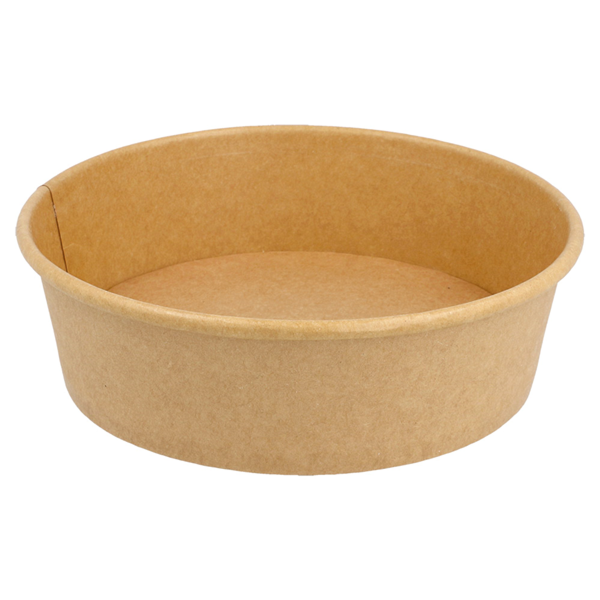 Garcia de pou ENSALADERAS 1300 ML 340 + 18 PE G/M2 Ø 18 7/16x7 CM NATURAL KRAFT (300 UNID.)