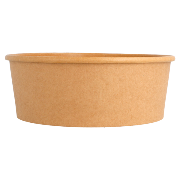 Garcia De Pou ENSALADERAS 1300 ML - 43 3 Oz 320 + 18 PE G/M2 Ø 18 4/16x6 6 CM NATURAL KRAFT (300 UNID.)