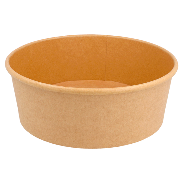 Garcia de pou ENSALADERAS 1300 ML - 43 3 oz 320 + 18 PE G/M2 Ø 18 4/16x6 6 CM NATURAL KRAFT (300 UNID.)