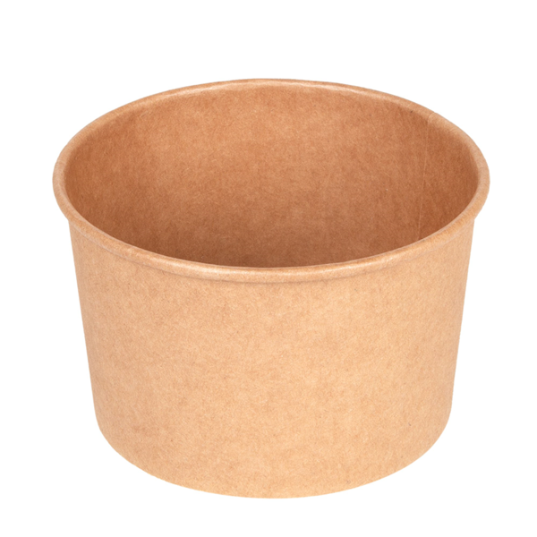 Garcia de pou ENSALADERAS 480 ML 300 + 18 PE G/M2 Ø11 1/9 5x7 CM NATURAL KRAFT (500 UNID.)