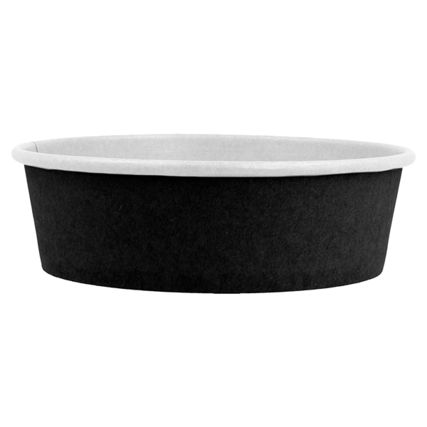 Garcia De Pou ENSALADERAS 500 ML - 16 6 Oz 300 + 18 PE G/M2 Ø15/12 8x4 5 CM NEGRO CARTÓN (300 UNID.)