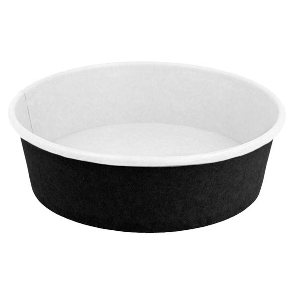 Garcia de pou ENSALADERAS 500 ML - 16 6 oz 300 + 18 PE G/M2 Ø15/12 8x4 5 CM NEGRO CARTÓN (300 UNID.)