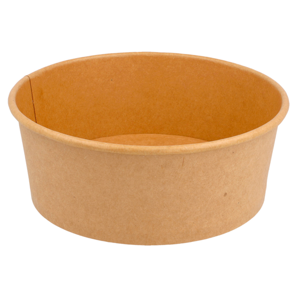 Garcia de pou ENSALADERAS 750 ML - 25 oz 300 + 18 PE G/M2 Ø 15/12 8x6 CM NATURAL KRAFT (300 UNID.)