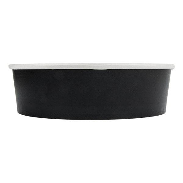 Garcia De Pou ENSALADERAS 950 ML 240 + 18 PE G/M2 Ø 18 7/16 5x5 4 CM NEGRO CARTÓN (300 UNID.)