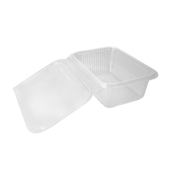 Garcia De Pou ENSALADERAS CON TAPA BISAGRA 1 L 18 8x14 3x6 7 CM TRANSPARENTE PLA (400 UNID.)
