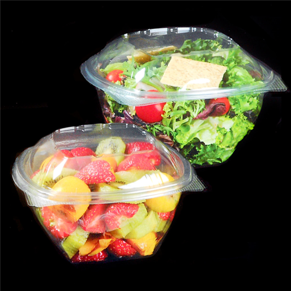 Garcia de pou ENSALADERAS CON TAPA BISAGRA 250 ML Ø 10 6x6 8 CM TRANSPARENTE RPET (900 UNID.)