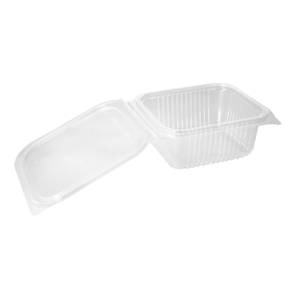 Garcia De Pou ENSALADERAS CON TAPA BISAGRA 500 ML 13 5x12 5x5 6 CM TRANSPARENTE PLA (600 UNID.)