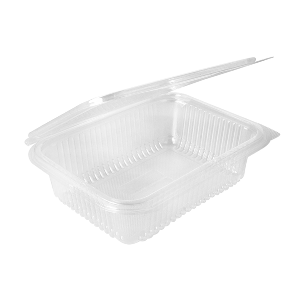 Garcia De Pou ENSALADERAS CON TAPA BISAGRA 750 ML 18 8x14 3x5 2 CM TRANSPARENTE PLA (400 UNID.)