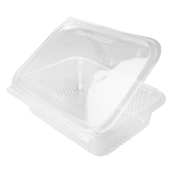 Garcia De Pou ENSALADERAS CON TAPA BISAGRA 750 ML 18 8x14 3x5 2 CM TRANSPARENTE PLA (400 UNID.)