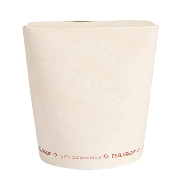 Garcia De Pou ENVASES MULTIUSO 'COMPOSTABLE' 960 ML 325 G/M2 Ø9x10 8 CM BLANCO CARTONCILLO (450 UNID.)