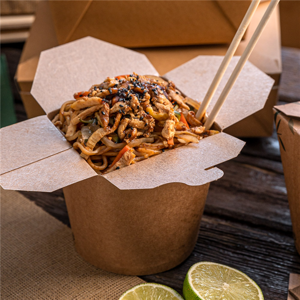 Garcia De Pou ENVASES MULTIUSO MICROONDABLES 960 ML 275 + 25 PE G/M2 Ø9x10 8 CM NATURAL KRAFT (50 UNID.)