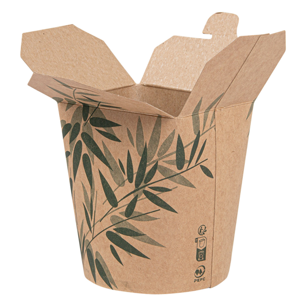 Garcia De Pou ENVASES MULTIUSO MICROONDABLES 'FEEL GREEN' 480 ML 275 + 25 PE G/M2 Ø8x9 CM MARRÓN CARTONCILLO (50 UNID.)