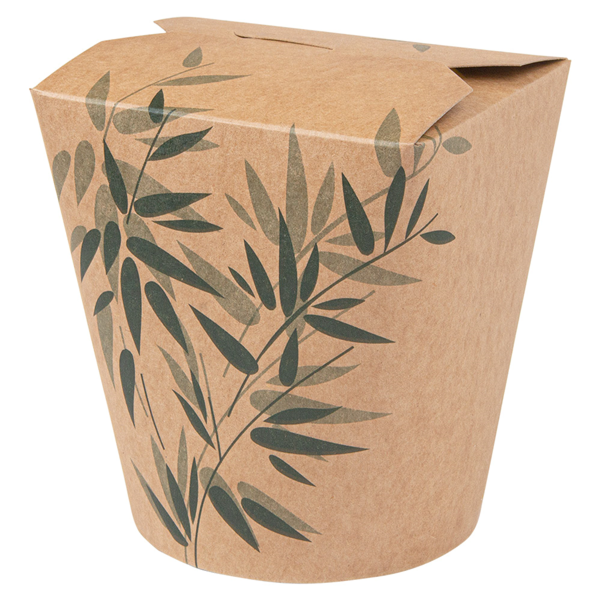 Garcia De Pou ENVASES MULTIUSO MICROONDABLES 'FEEL GREEN' 960 ML 275 + 25 PE G/M2 Ø9x10 8 CM MARRÓN CARTONCILLO (50 UNID.)