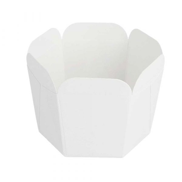 Garcia de pou ENVASES PARA MINI NOODLES 10 CL 210 + 15 PE G/M2 5x5 CM BLANCO CARTONCILLO (100 UNID.)