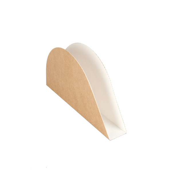 Garcia de pou ENVASES PARA TACOS 'THEPACK' 220 G/M2 15x2x7 CM NATURAL CARTÓN ONDULADO NANO-MICRO (1200 UNID.)