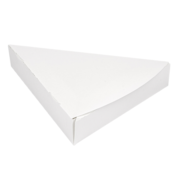 Garcia De Pou ENVASES PIZZA TRIANGULARES 'THEPACK' 230 G/M2 18x23x3 CM BLANCO CARTÓN ONDULADO NANO-MICRO (500 UNID.)