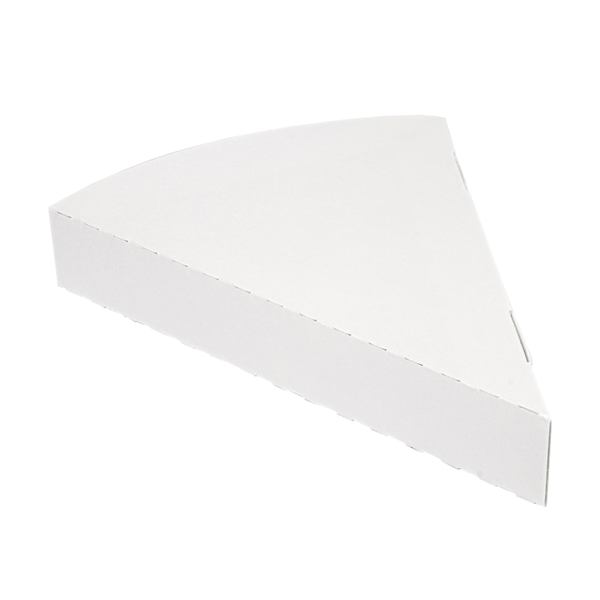 Garcia de pou ENVASES PIZZA TRIANGULARES 'THEPACK' 230 G/M2 18x23x3 CM BLANCO CARTÓN ONDULADO NANO-MICRO (500 UNID.)