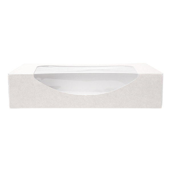 Garcia De Pou ENVASES SUSHI+VENTANA 'THEPACK' 230 G/M2 + OPP 19 7x12x4 5 CM BLANCO CARTÓN ONDULADO NANO-MICRO (400 UNID.)