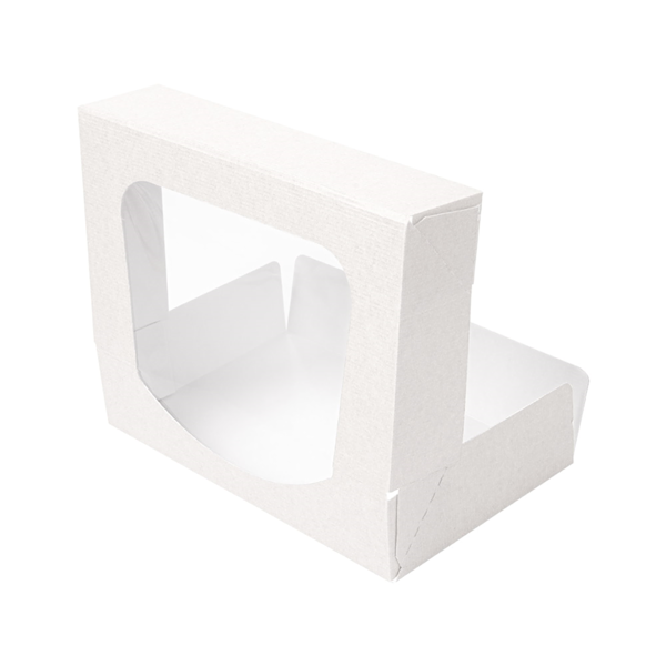Garcia De Pou ENVASES SUSHI+VENTANA 'THEPACK' 230 G/M2 + OPP 19 7x12x4 5 CM BLANCO CARTÓN ONDULADO NANO-MICRO (400 UNID.)