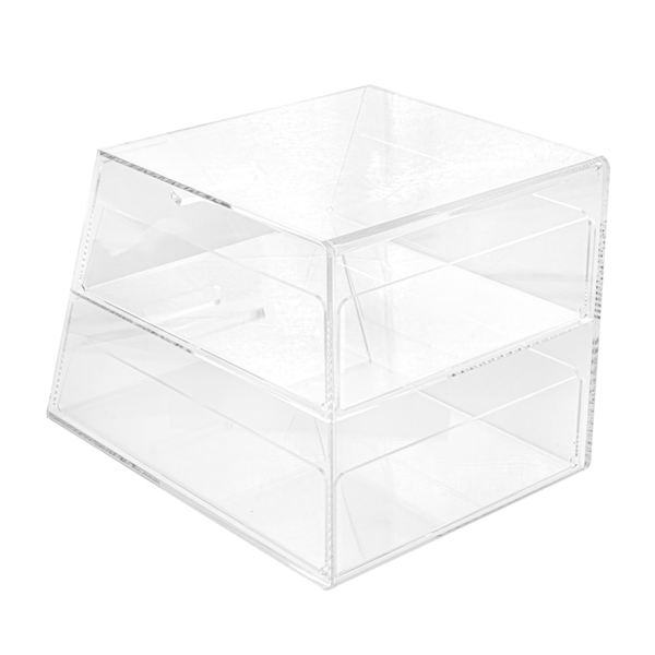Garcia de pou EXPOSITOR PASTELERÍA 2 PISOS 26x35 5x25 CM TRANSPARENTE ACRÍLICO (1 UNID.)