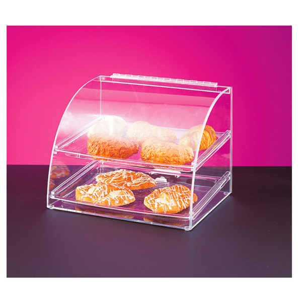 Garcia de pou EXPOSITOR PASTELERÍA CURVADO 2 PISOS 40x38x41 CM TRANSPARENTE ACRÍLICO (1 UNID.)